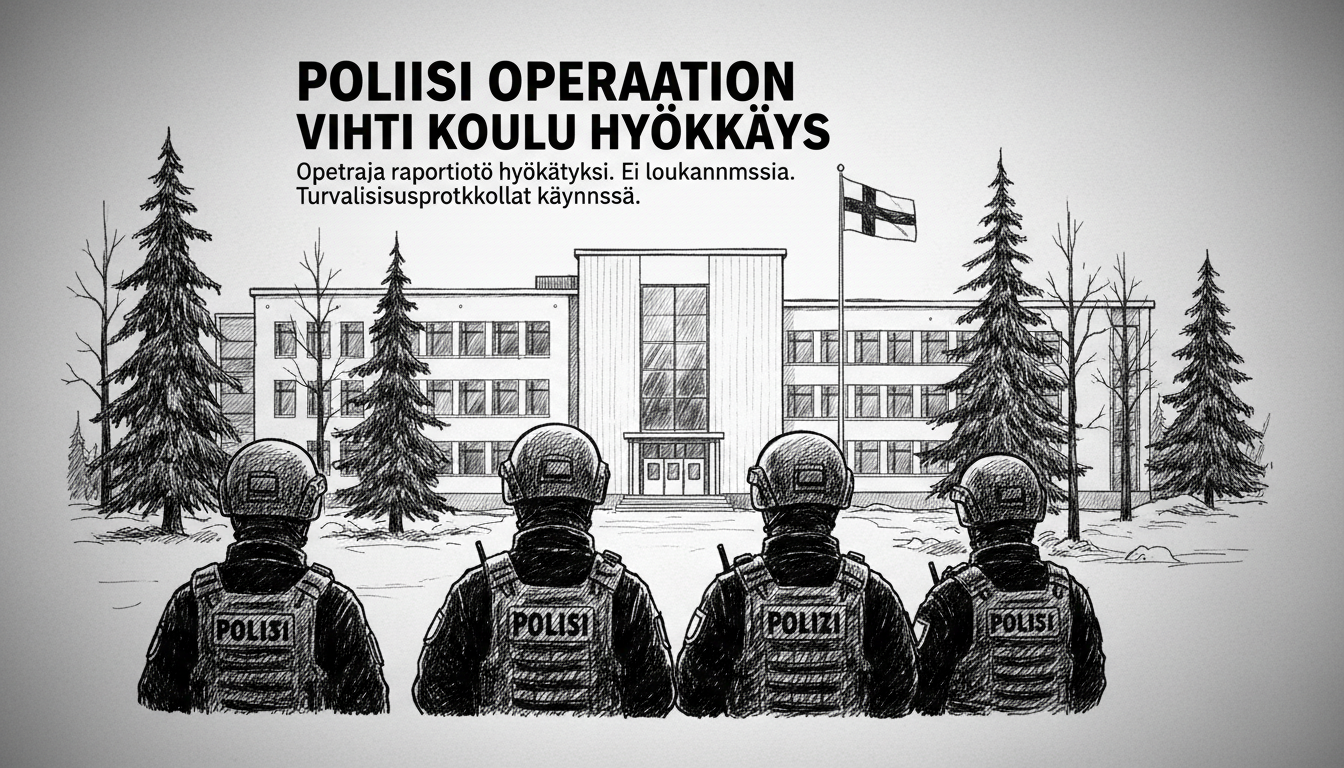 Police Operation at Vihdi School After Reported Attack on Teacher