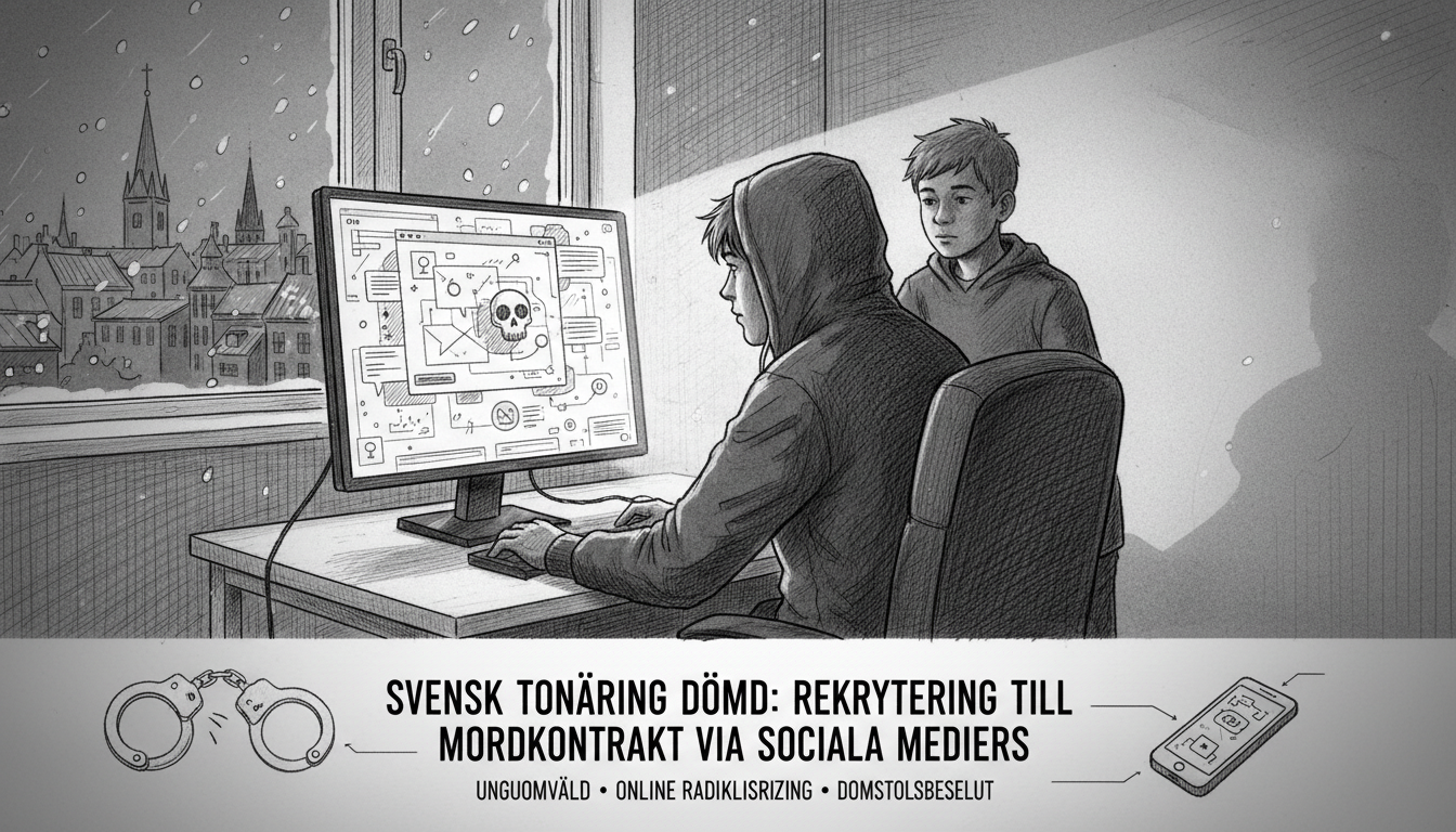 Swedish Teen Convicted for Recruiting Youth to Murder Contracts