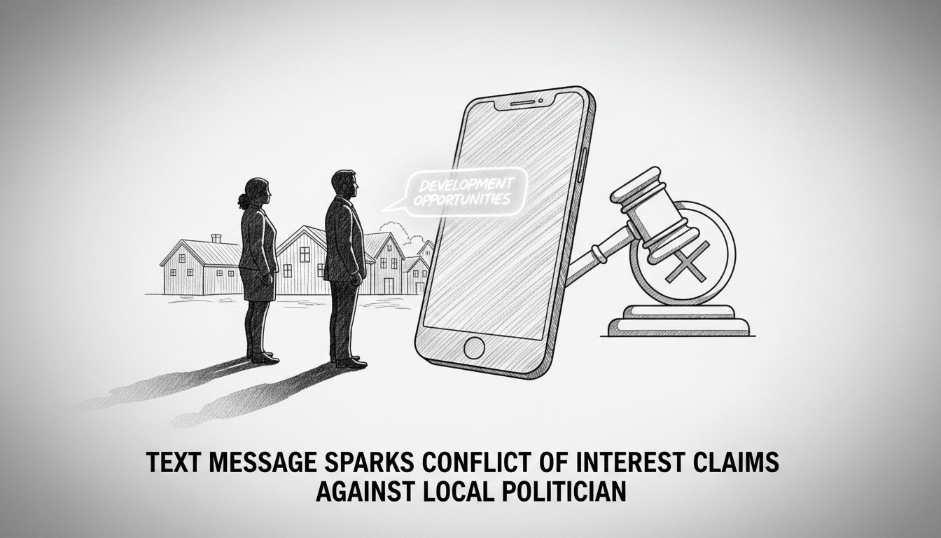 Text Message Sparks Conflict of Interest Claims Against Local Politician