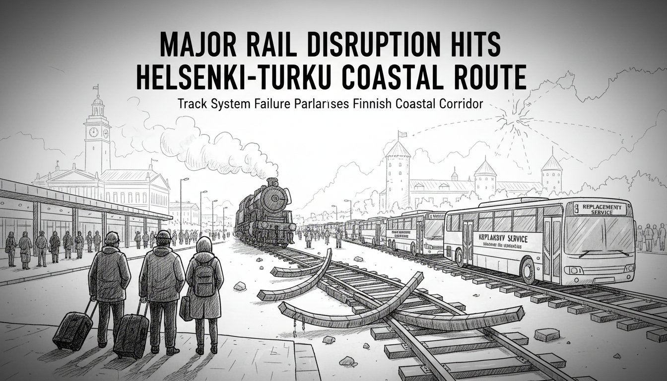 Major Rail Disruption Hits Helsinki-Turku Coastal Route