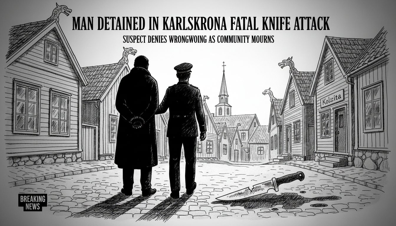 Man Detained Following Fatal Knife Attack in Karlskrona
