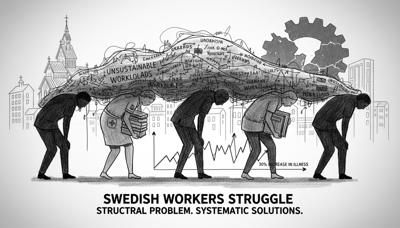 Swedish Workers Report Unsustainable Workloads Across Key Sectors