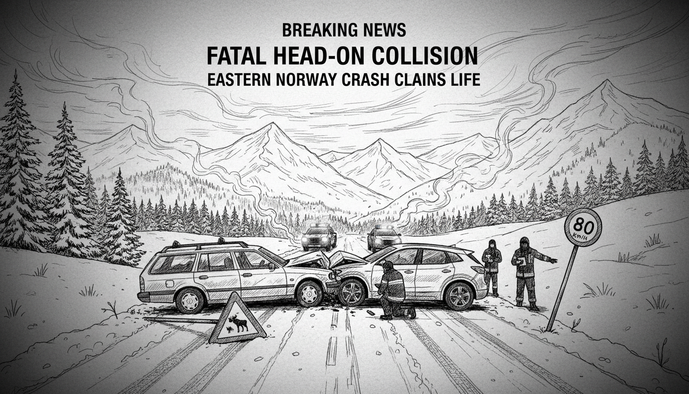 Fatal Head-On Collision Claims Life in Eastern Norway