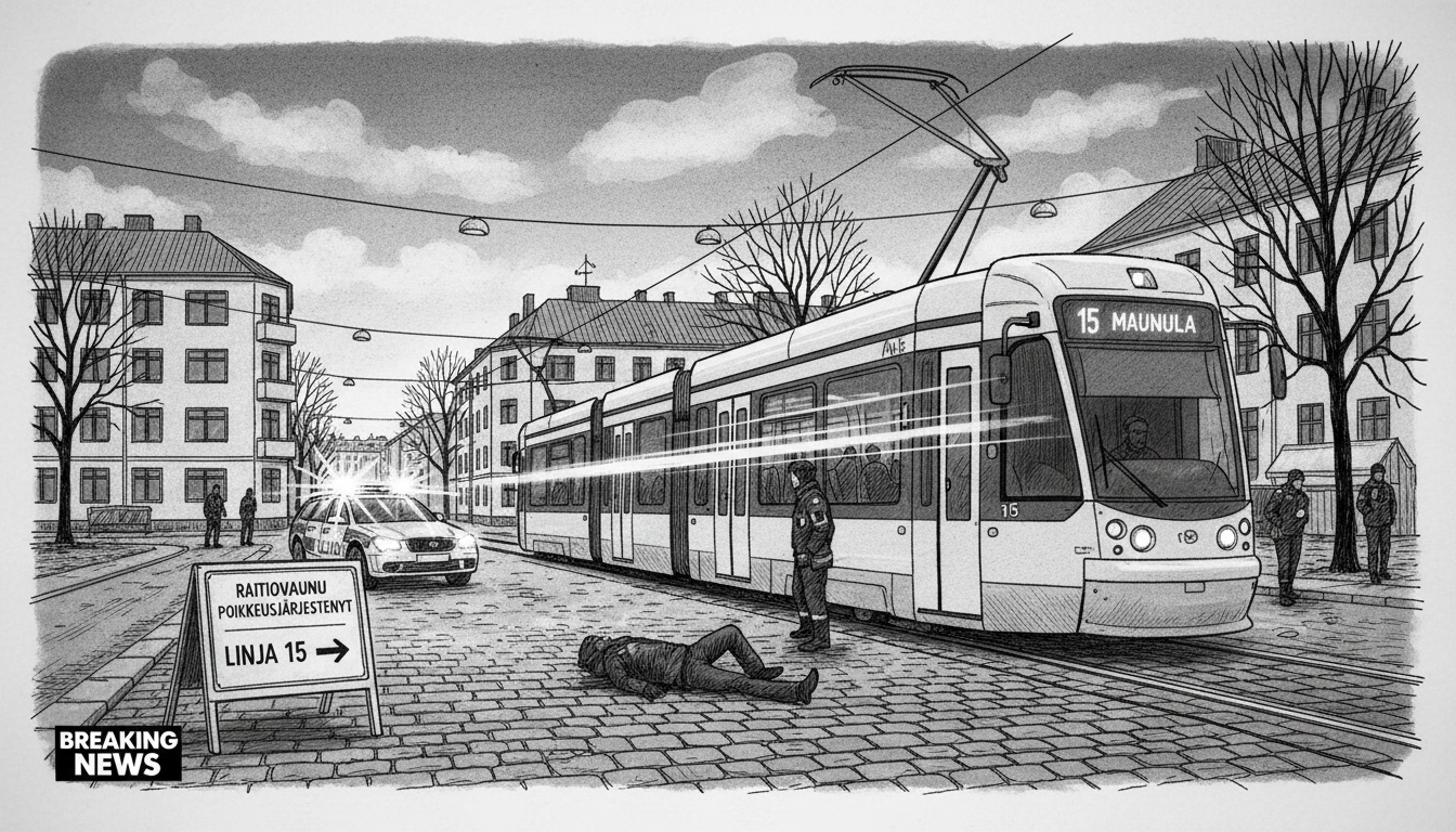 Person Injured Attempting to Board Moving Helsinki Tram