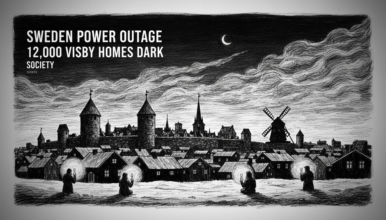 Sweden Power Outage: 12,000 Visby Homes Dark
