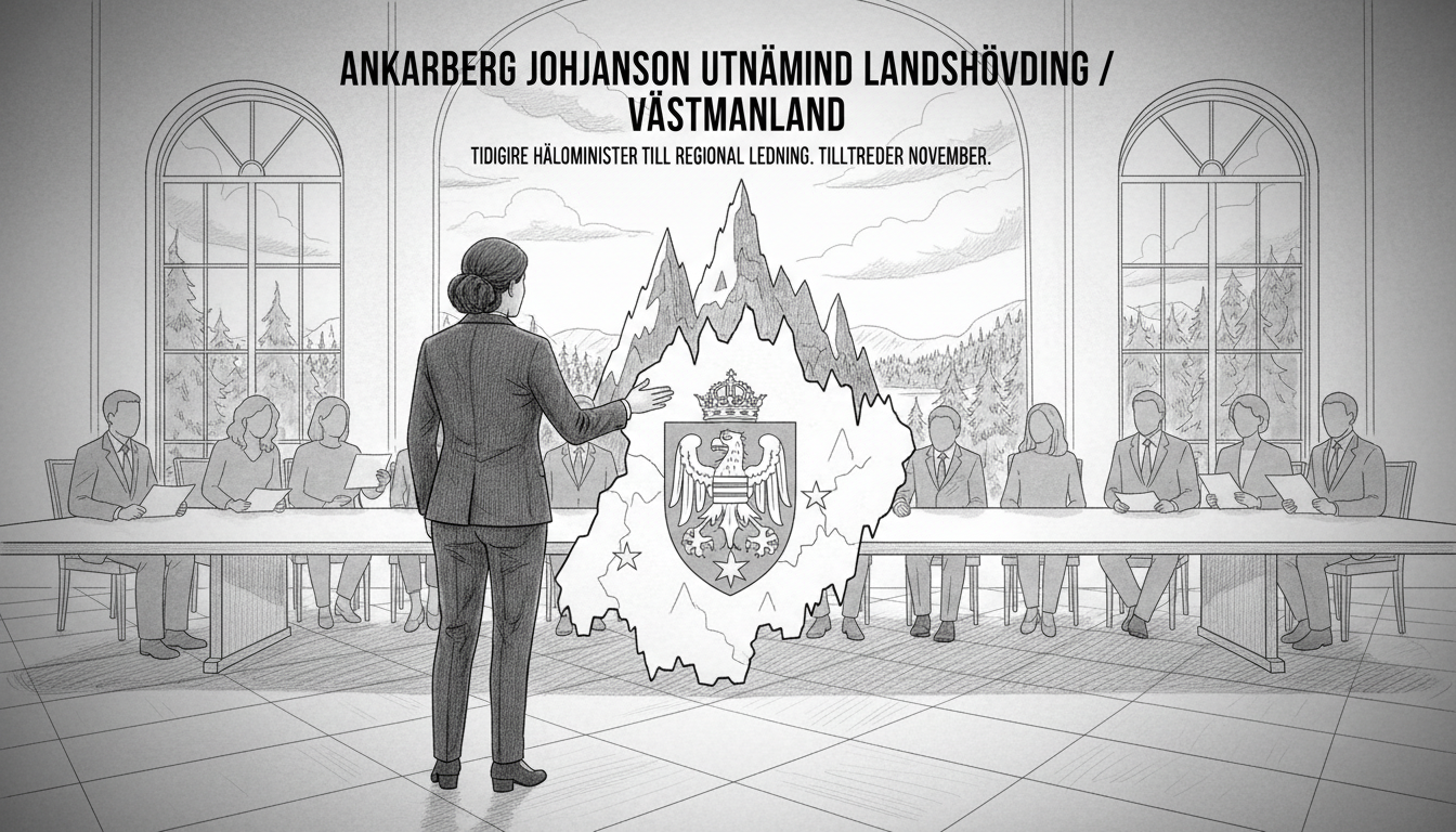 Ankarberg Johansson Appointed Governor of Västmanland