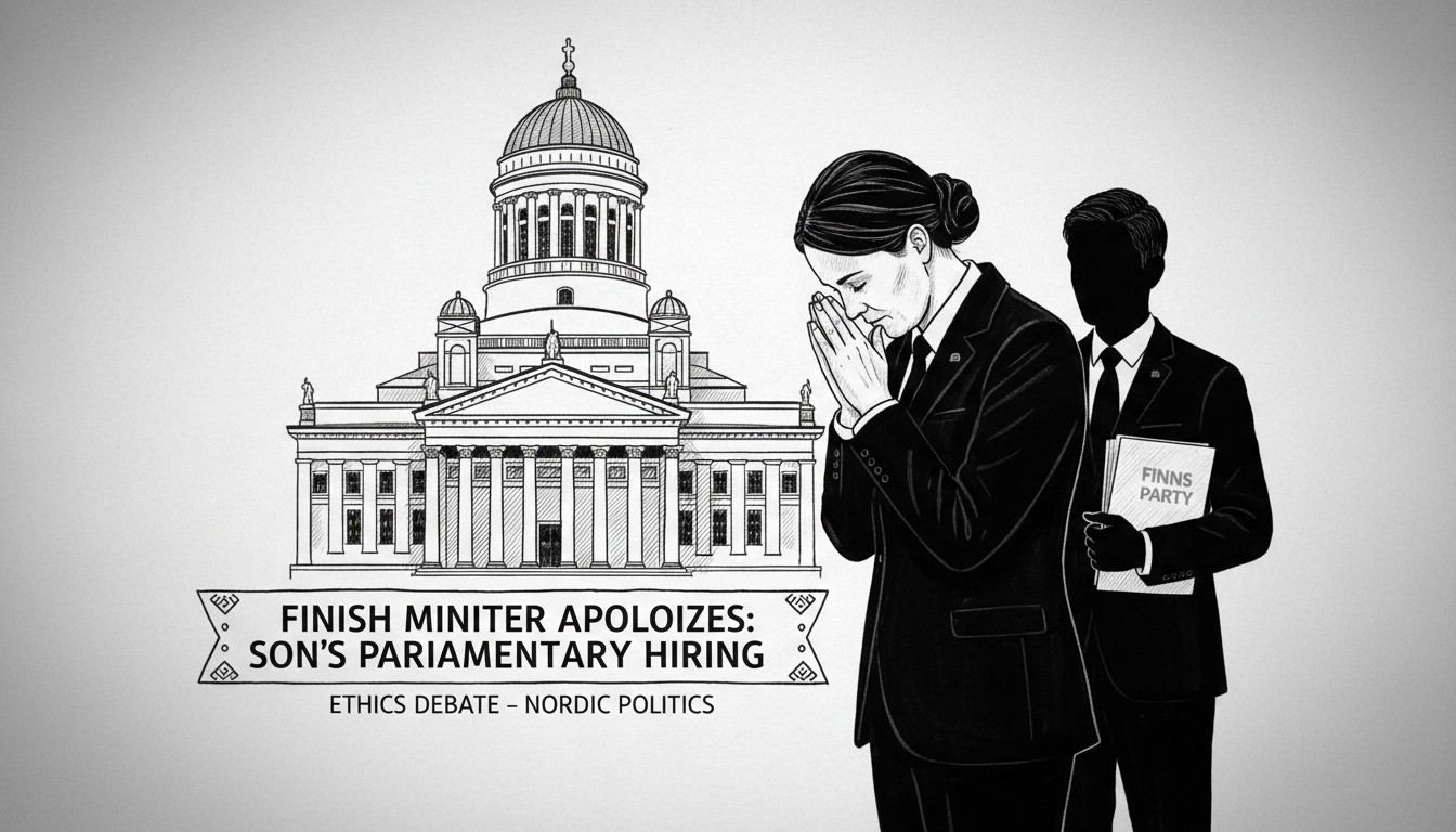 Finnish Minister Apologizes Over Son's Parliamentary Hiring