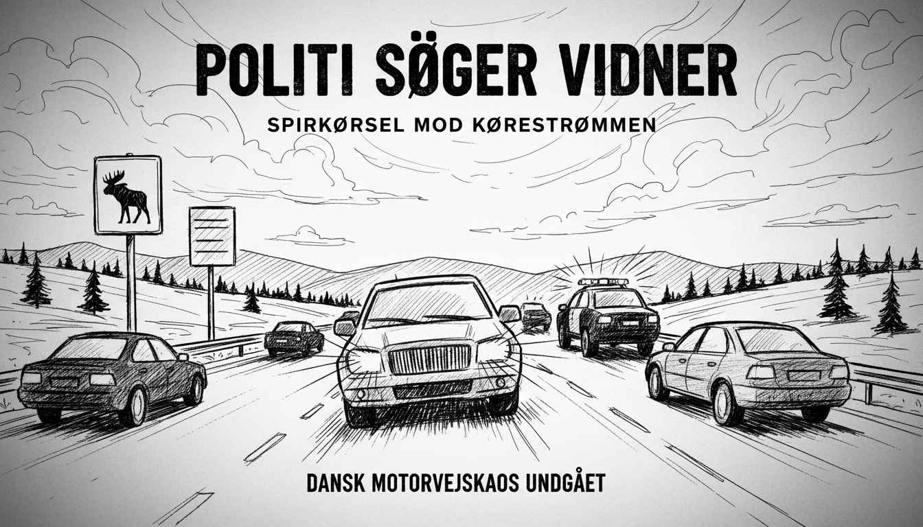 Police Seek Witnesses After Drunk Driver Travels Wrong Way on Danish Highway