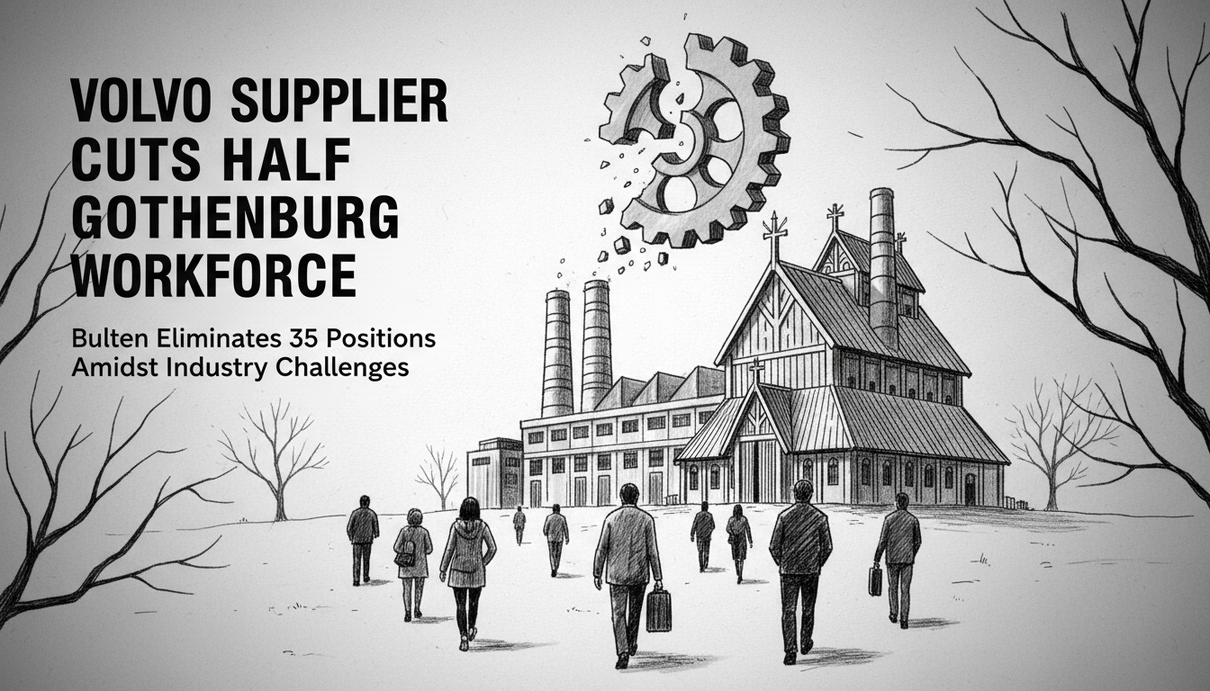 Volvo Supplier Cuts Half of Gothenburg Workforce