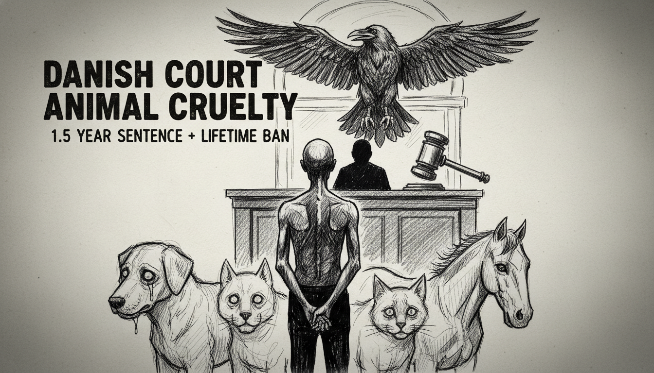 Danish Court Imposes Prison Sentence for Severe Animal Cruelty
