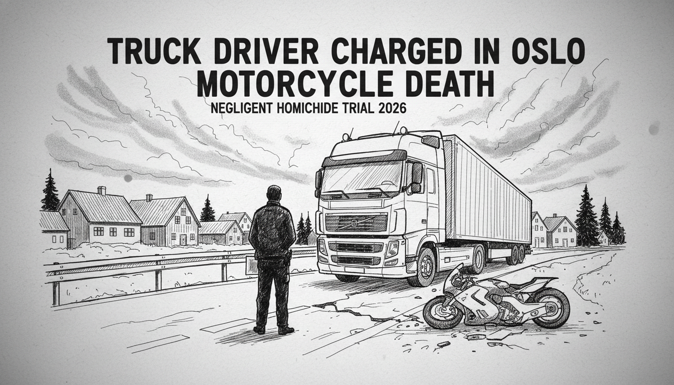 Truck Driver Charged in Oslo Motorcycle Death Accident