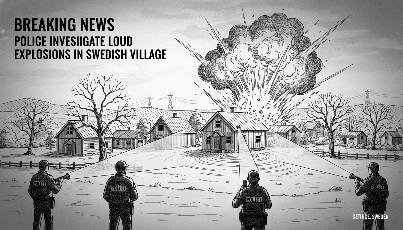 Police Investigate Loud Explosions in Swedish Village