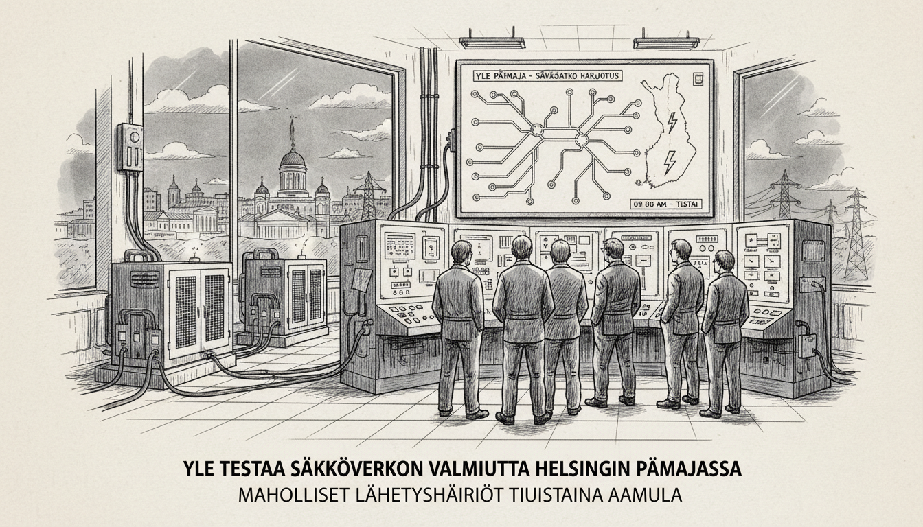 Finnish National Broadcaster Conducts Power Grid Drill