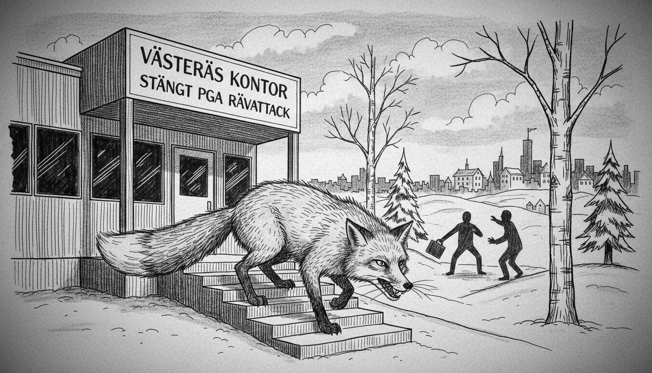Sweden Fox Attack: Aggressive Animal Shuts Västerås Office