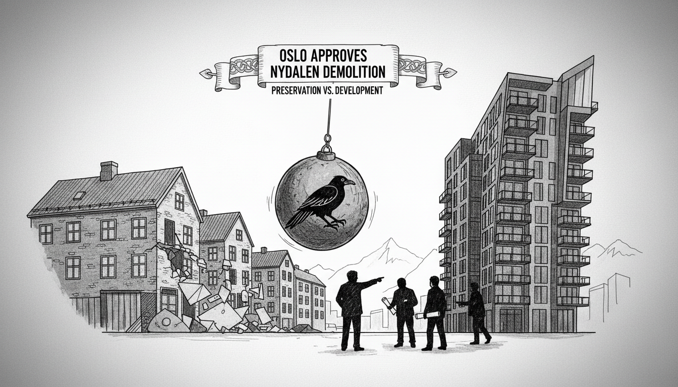 Oslo Approves Controversial Demolition of Nydalen District Buildings