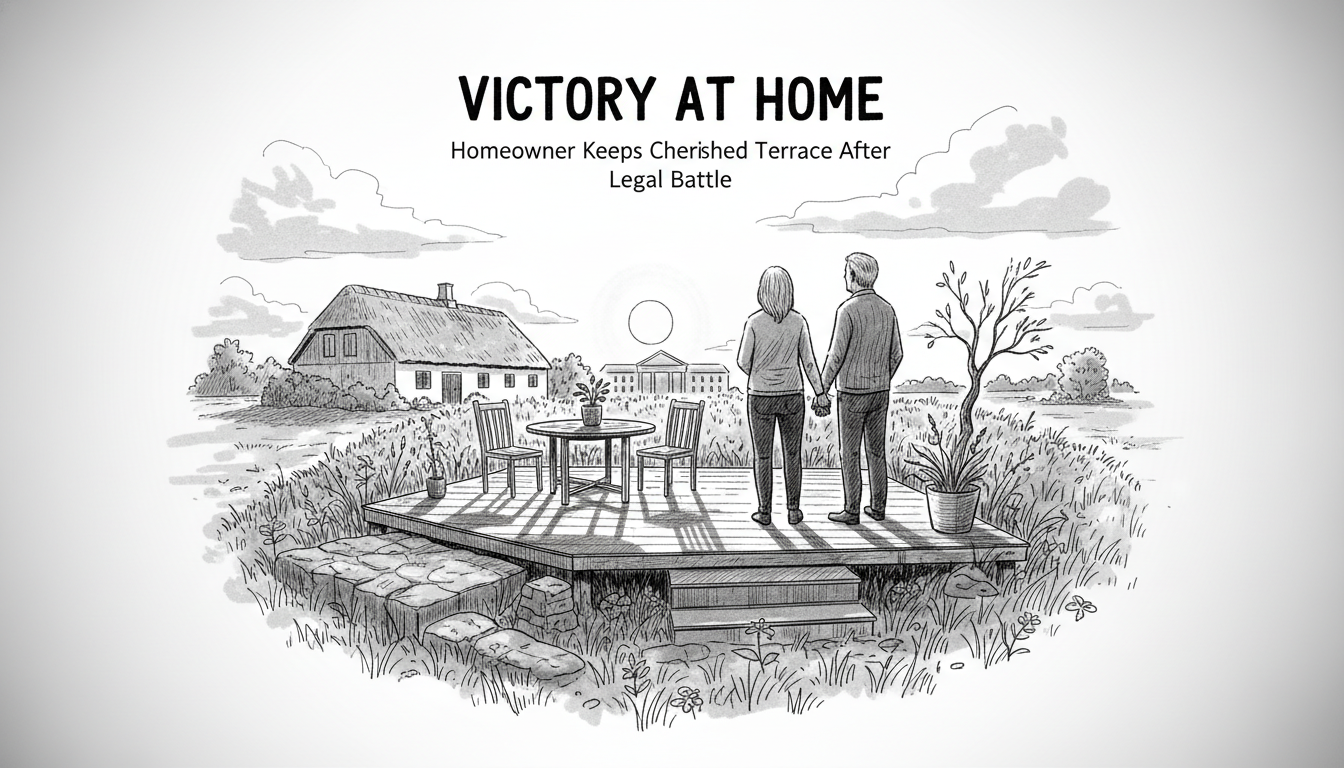 Homeowner Wins Battle to Keep Terrace After Clash With Authorities