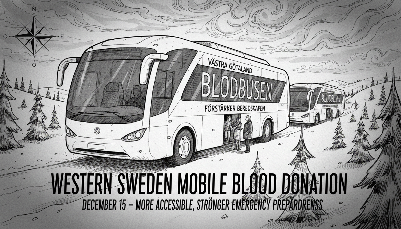Western Sweden Expands Mobile Blood Donation Service