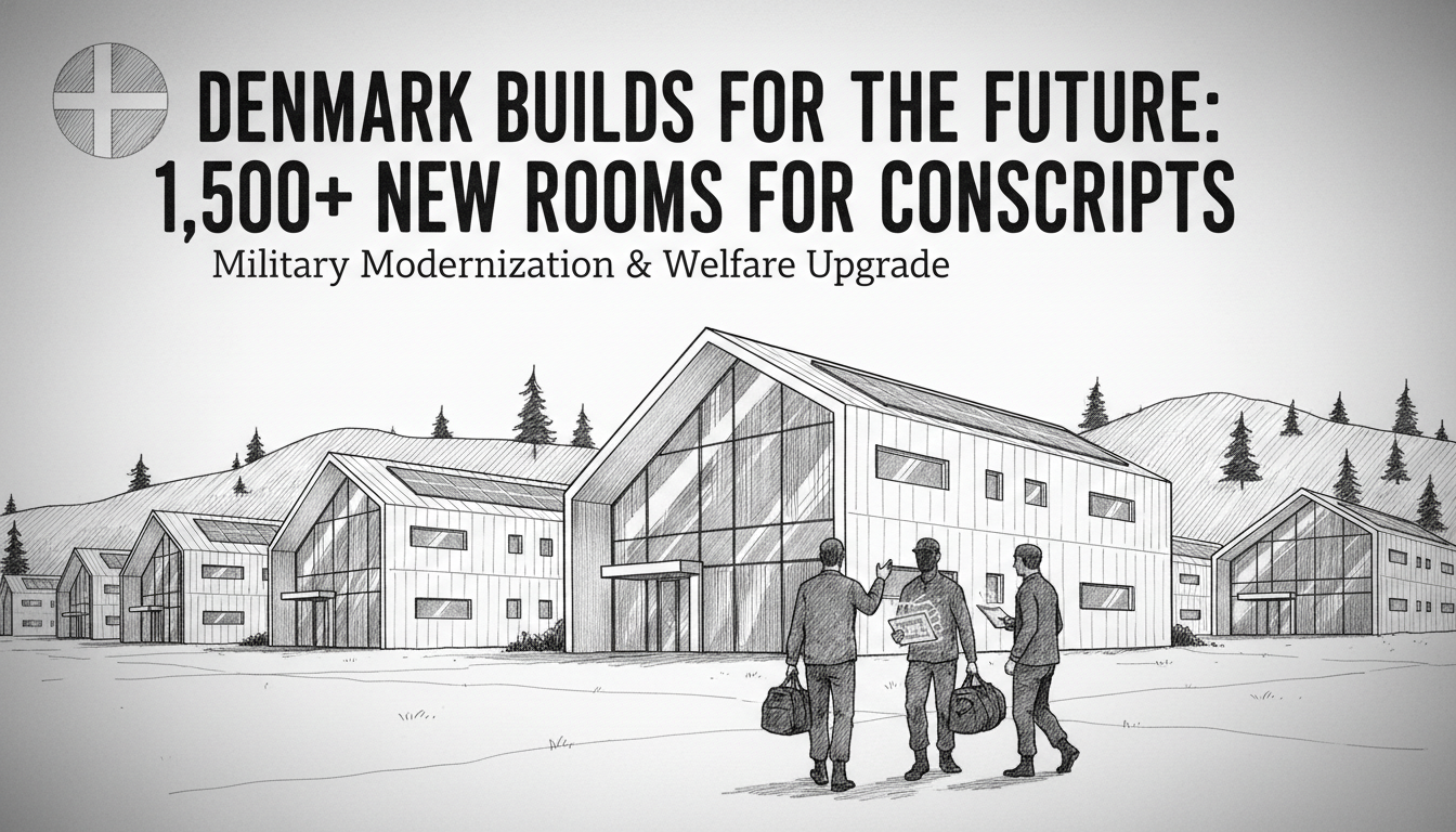 Denmark to Build Over 1,500 New Rooms for Conscripts in Major Upgrade