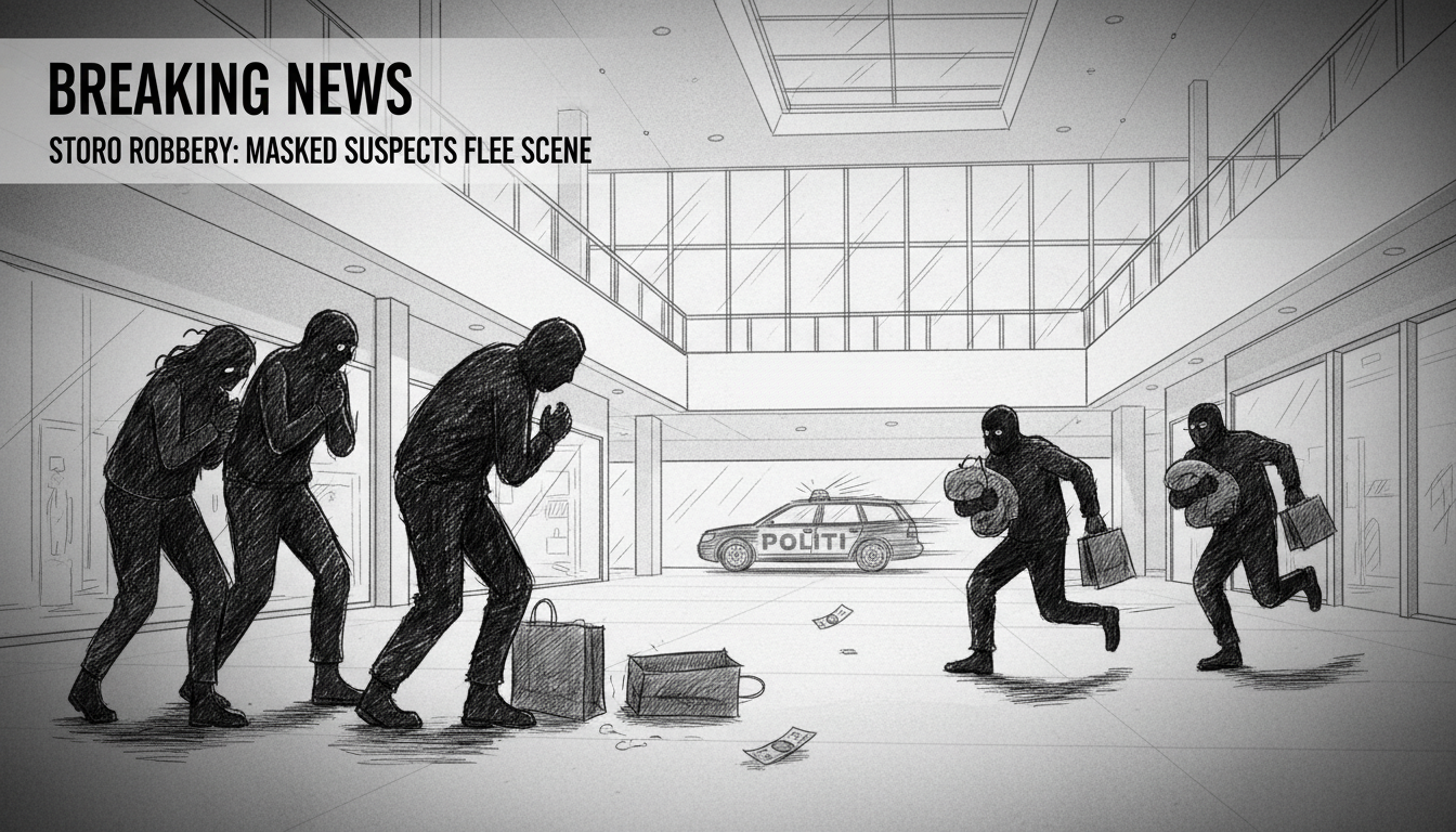 Four Victims in Storo Robbery as Masked Suspects Flee Scene