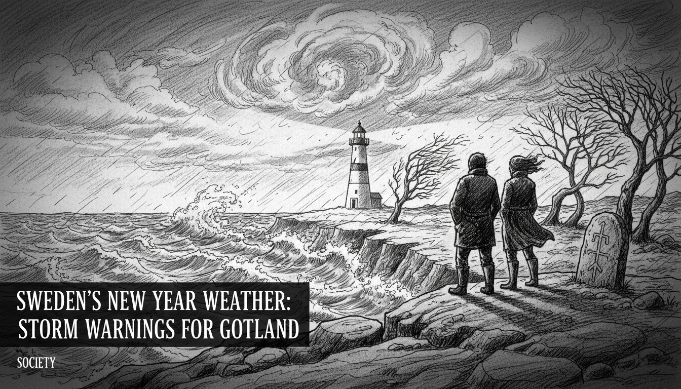 Sweden's New Year Weather: Storm Warnings for Gotland