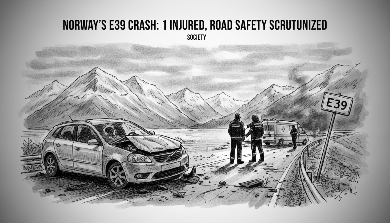 Norway's E39 Crash: 1 Injured, Road Safety Scrutinized