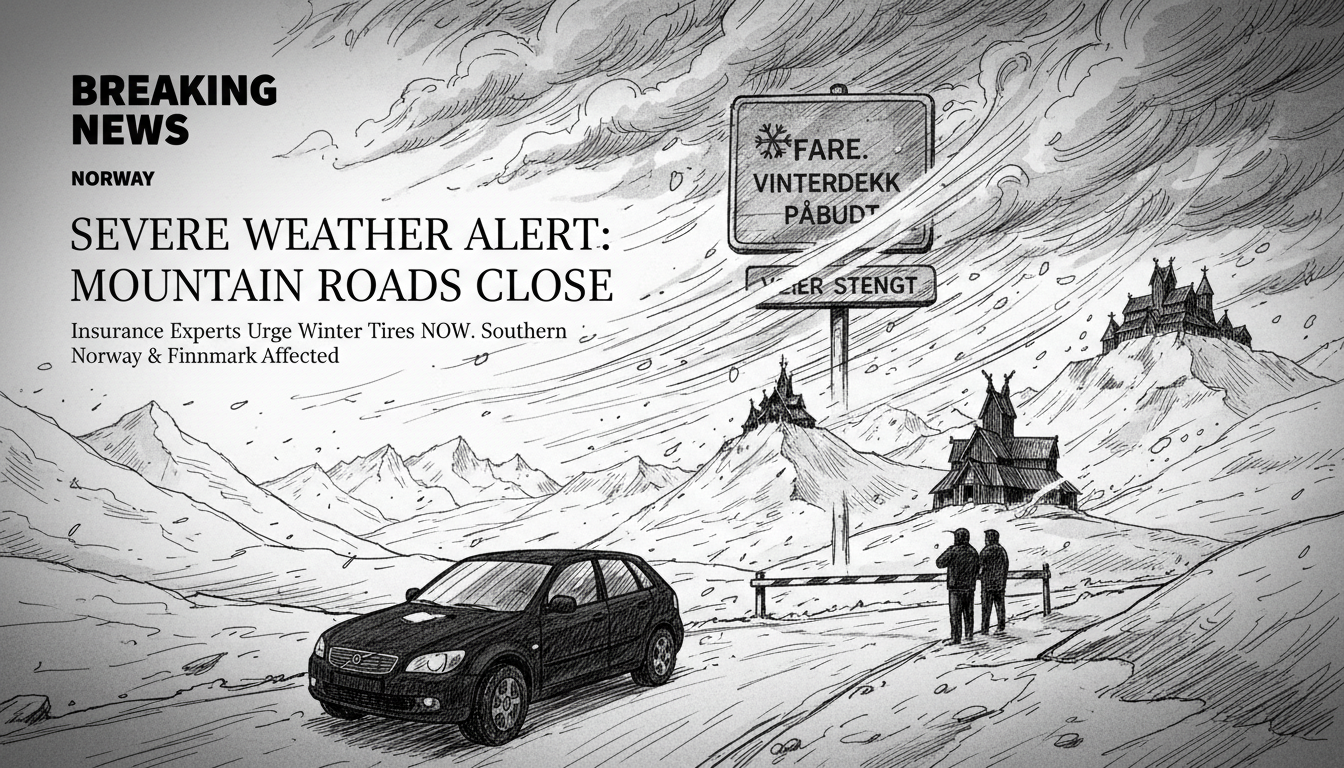 Norway Issues Severe Weather Warning for Mountain Regions