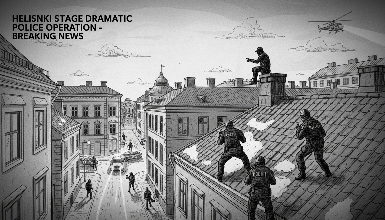 Police Stage Dramatic Operation in Helsinki Center