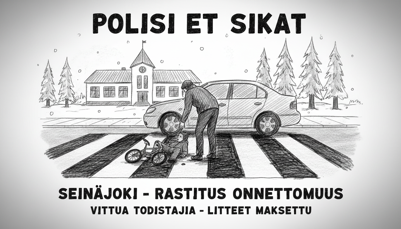 Driver Hits Child at Finnish Crosswalk, Police Seek Witnesses