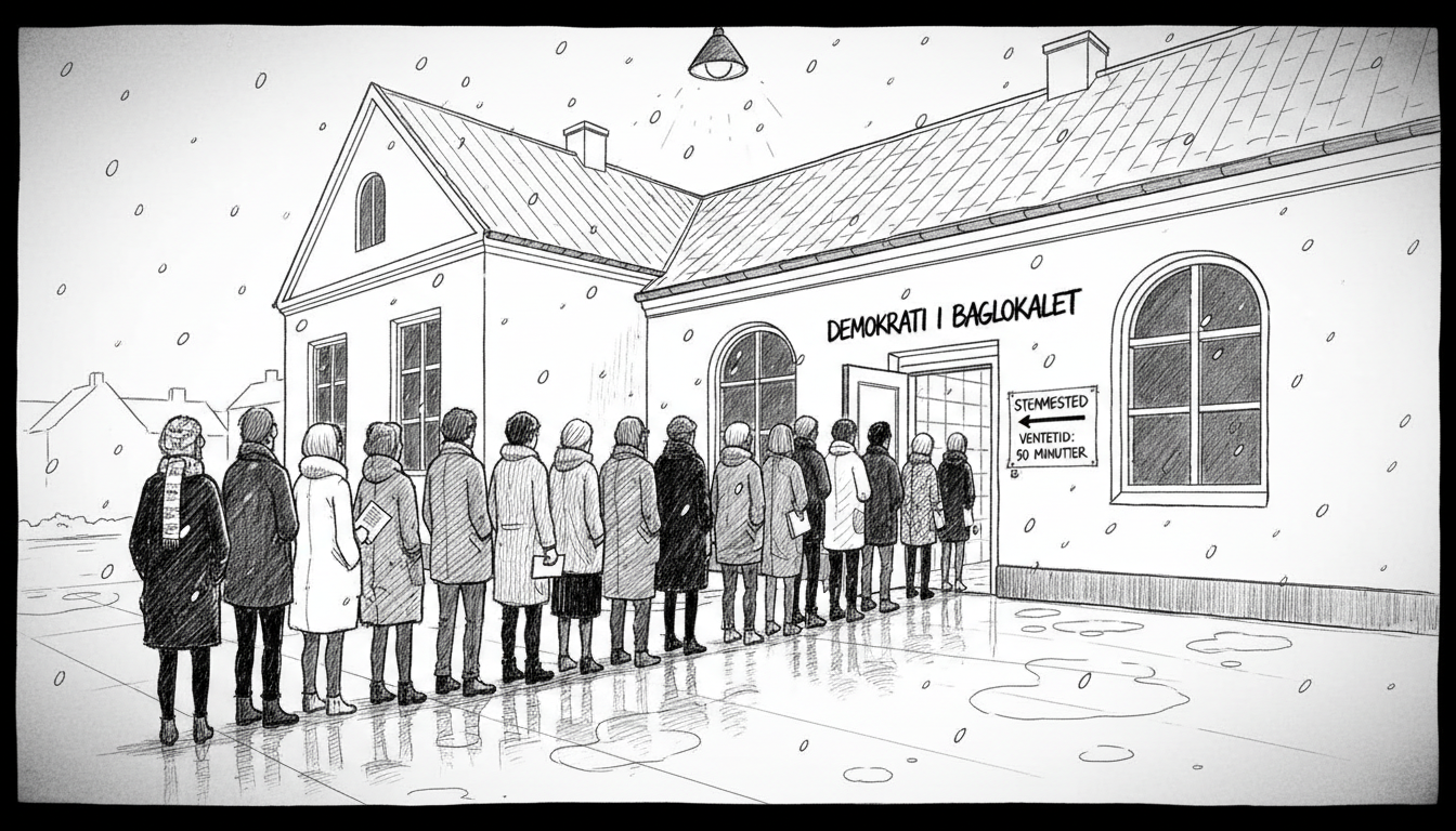 Unprecedented Election Queues Force Voting in Bathrooms Across Danish Cities
