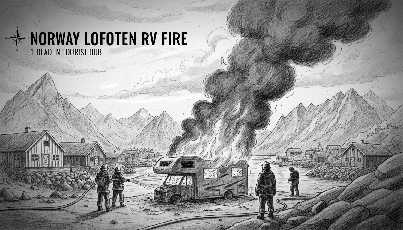 Norway Lofoten RV Fire: 1 Dead in Tourist Hub