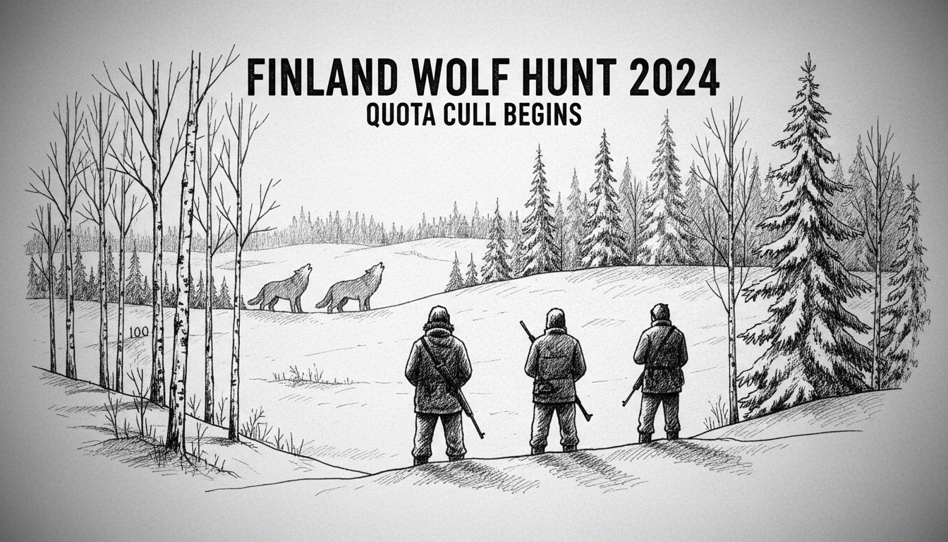 Finland Wolf Hunt 2024: 100-Quota Cull Begins
