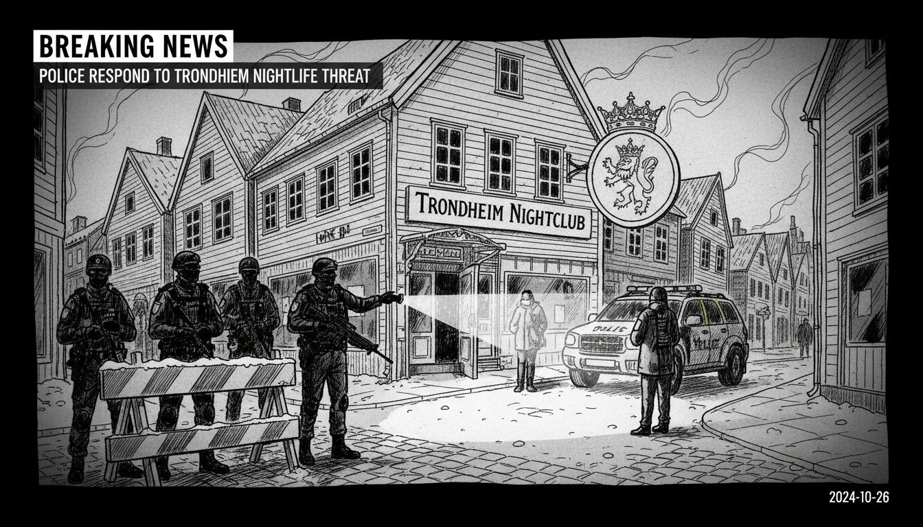 Police Respond to Threat Situation at Trondheim Nightlife Venue