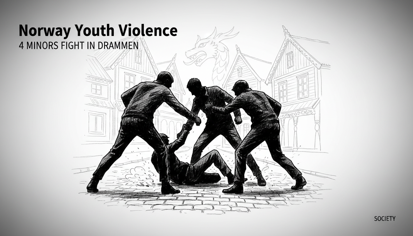 Norway Youth Violence: 4 Minors Fight in Drammen