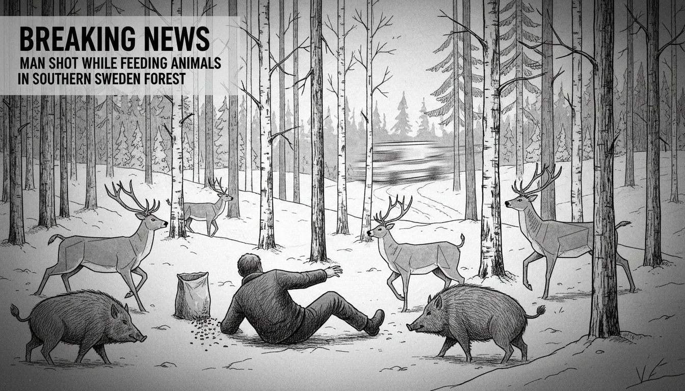 Man Shot While Feeding Animals in Southern Sweden Forest