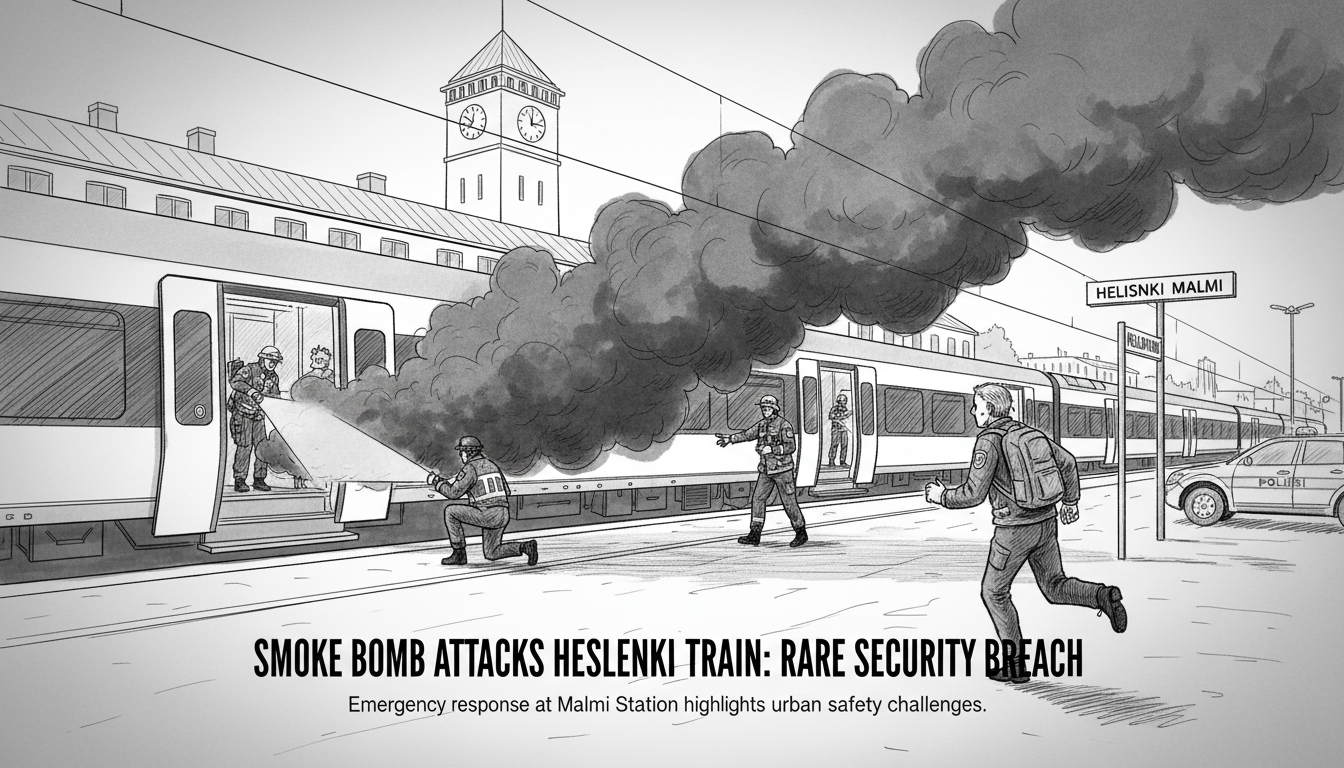 Smoke Bomb Thrown at Helsinki Train in Rare Security Incident