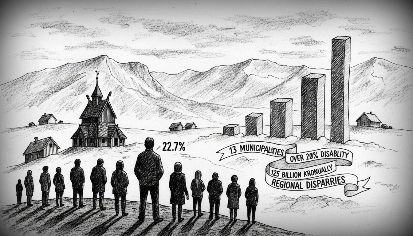 13 Norwegian Municipalities Report Over 20 Percent Disability Benefit Recipients
