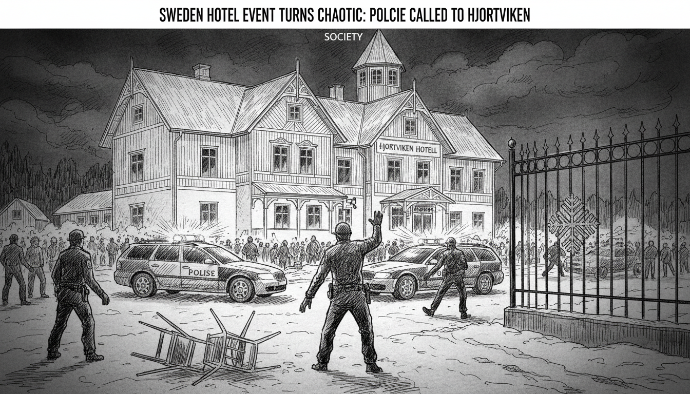 Sweden Hotel Event Turns Chaotic: Police Called to Hjortviken