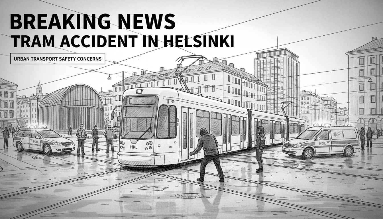 Tram Accident in Helsinki Intersection