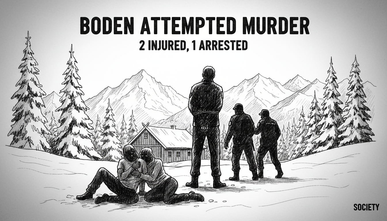 Boden Attempted Murder: 2 Injured, 1 Arrested