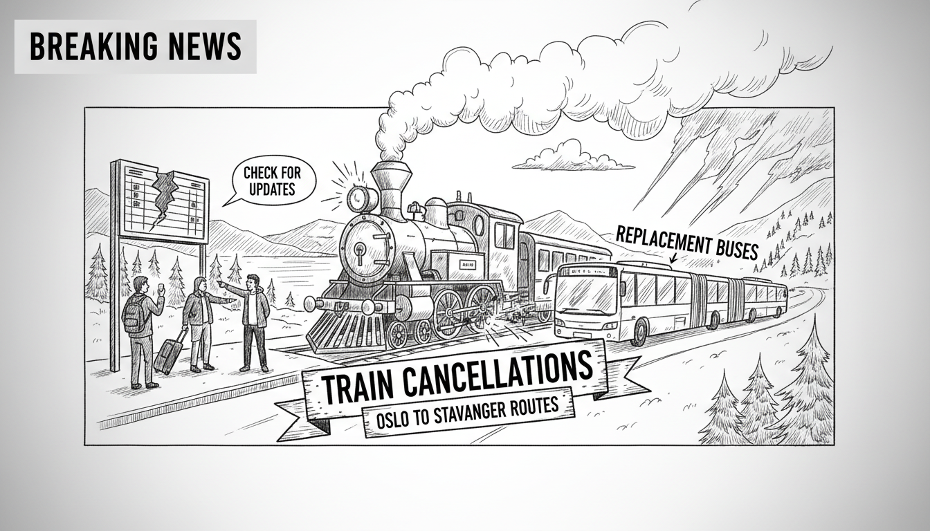 Train Cancellations Disrupt Oslo to Stavanger Routes