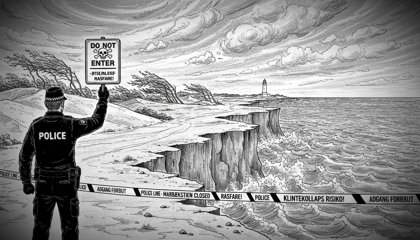 Police Close Coastal Path Over Cliff Collapse Risk