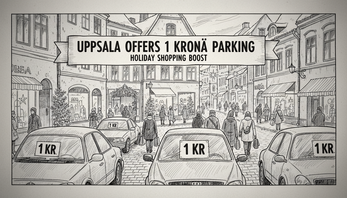 Uppsala Offers One Krona Parking to Boost Holiday Shopping