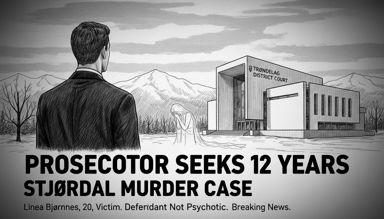 Prosecutor Seeks 12-Year Sentence in Stjørdal Murder Case