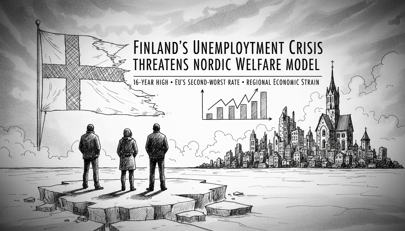 Finland's Unemployment Crisis Threatens Nordic Welfare Model