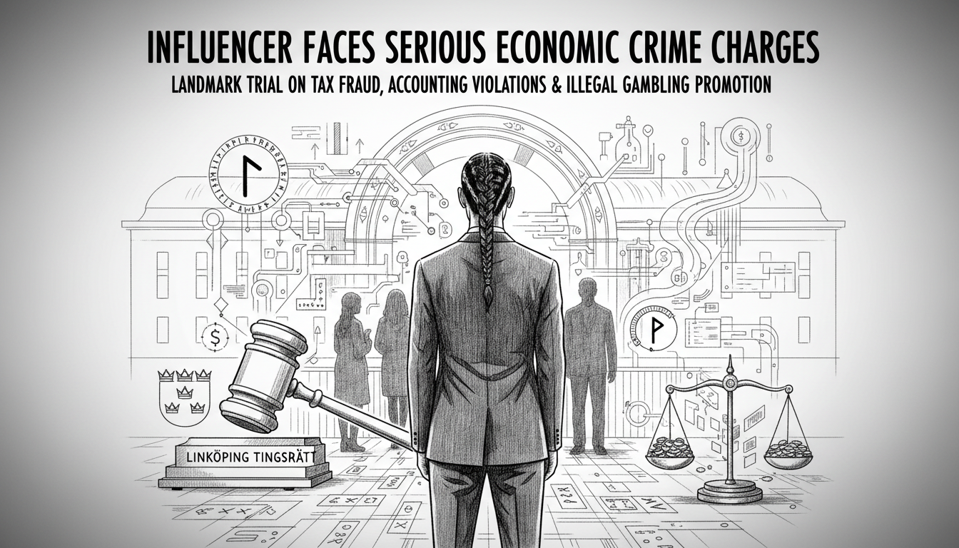 Influencer Faces Serious Economic Crime Charges in Landmark Trial