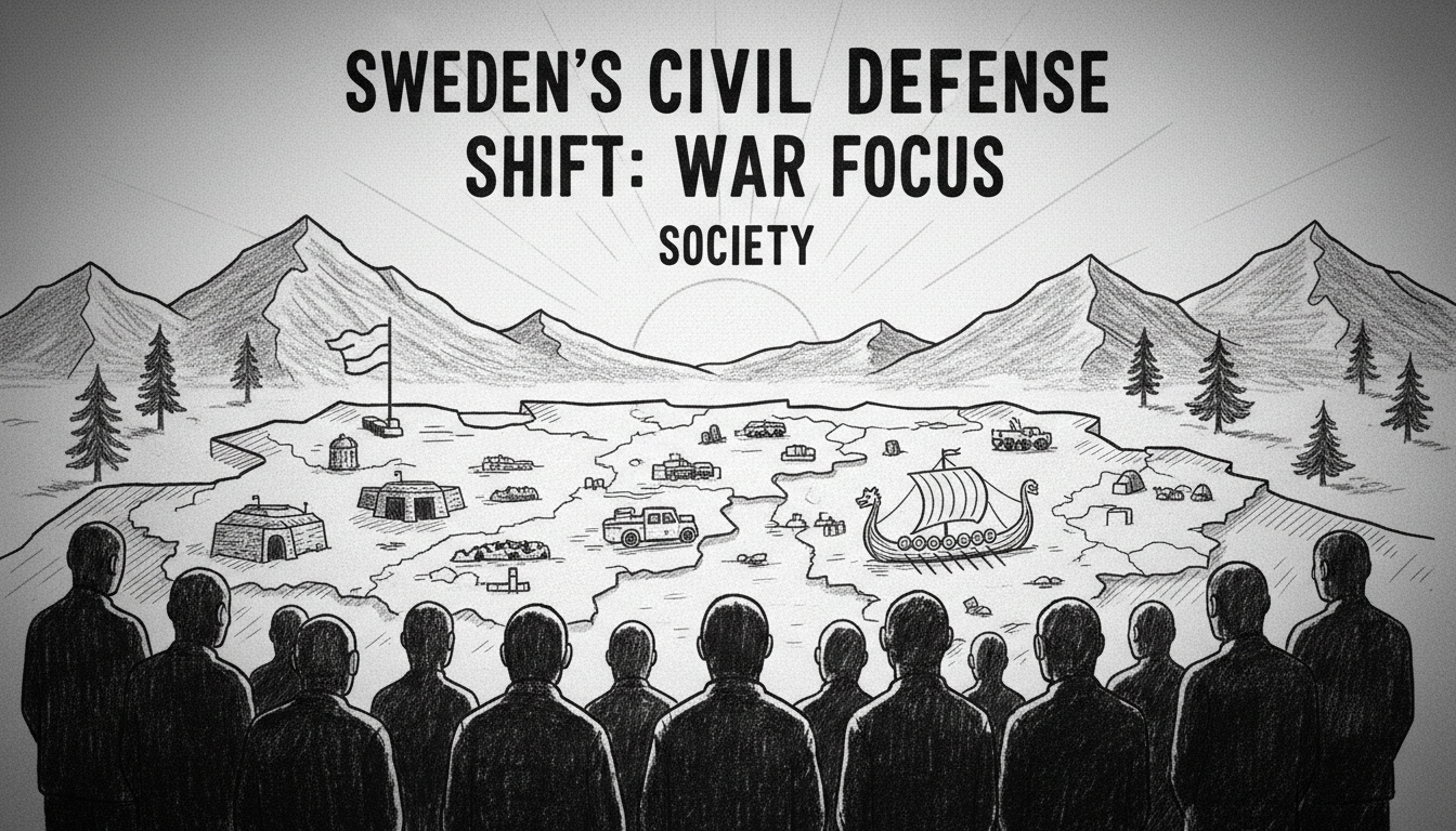 Sweden's Civil Defense Shift: War Focus