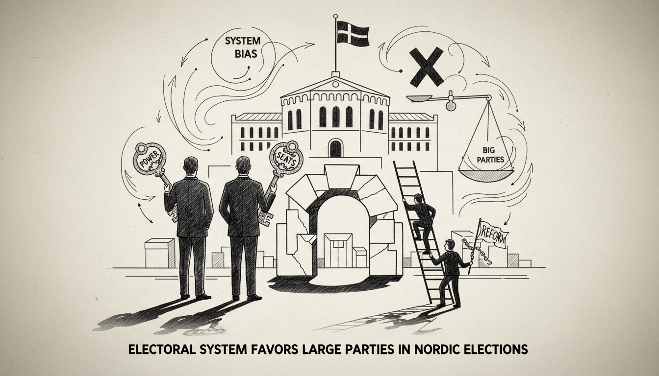 Electoral System Favors Large Parties in Nordic Elections