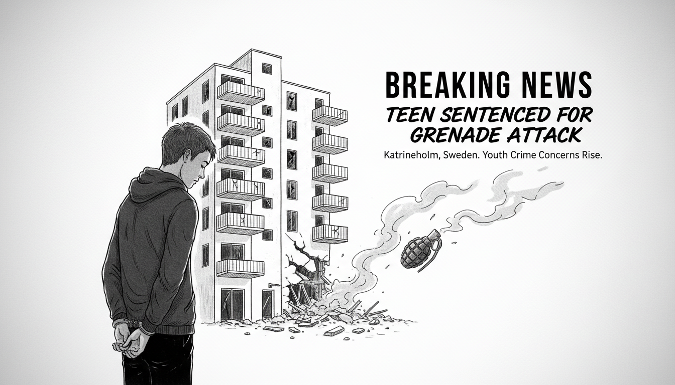 Teen Sentenced for Grenade Attack at Swedish Apartment Building