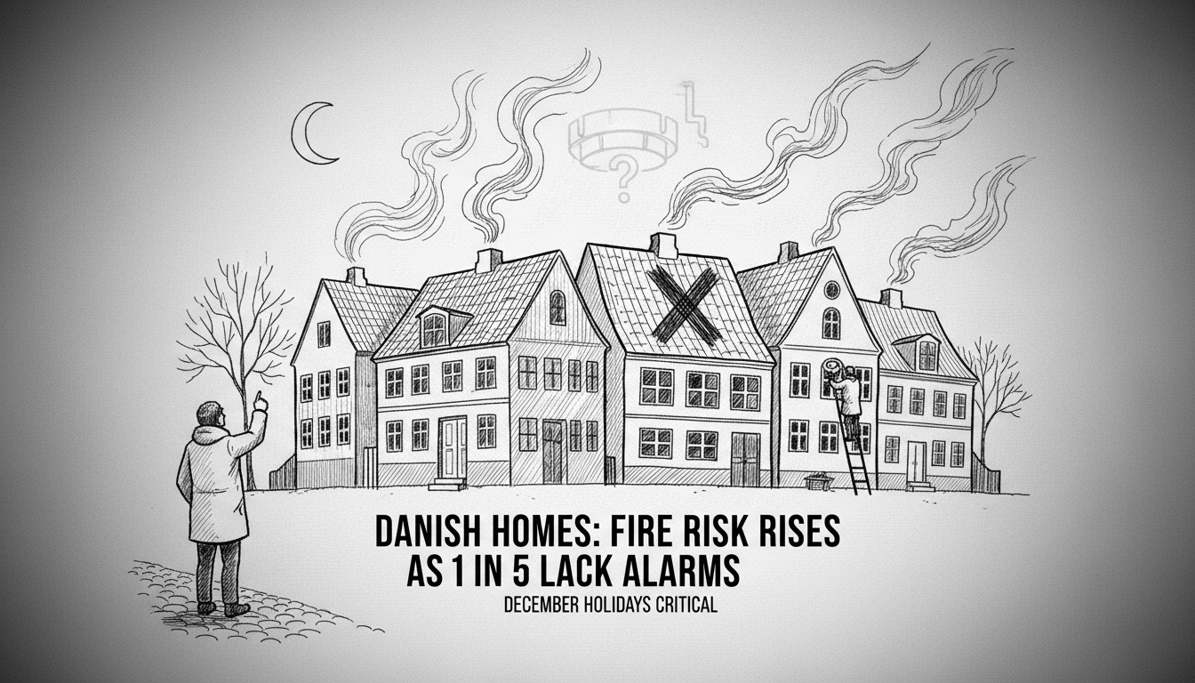 One in Five Danish Homes Lack Smoke Alarms as Fire Risk Rises
