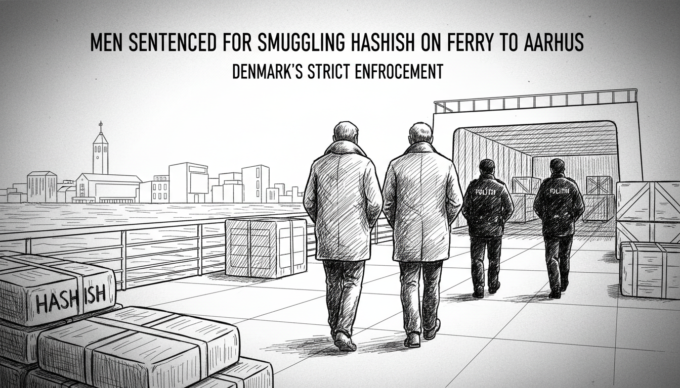 Men sentenced for smuggling hashish on ferry to Aarhus